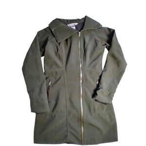 Manteau Columbia Sportwear Co. femme Médium M vert olive mi-long omni-shield